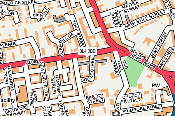 BL4 9BD map - OS OpenMap – Local (Ordnance Survey)