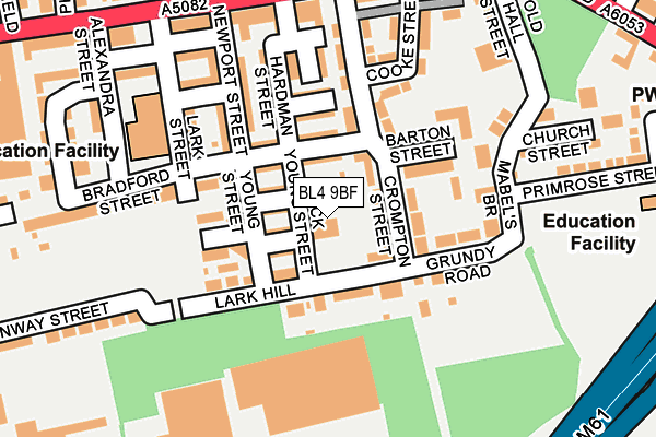 BL4 9BF map - OS OpenMap – Local (Ordnance Survey)