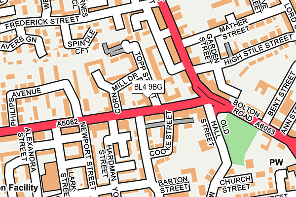 BL4 9BG map - OS OpenMap – Local (Ordnance Survey)