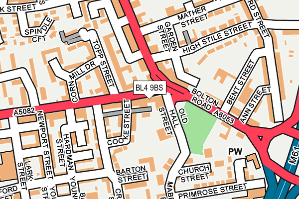 BL4 9BS map - OS OpenMap – Local (Ordnance Survey)