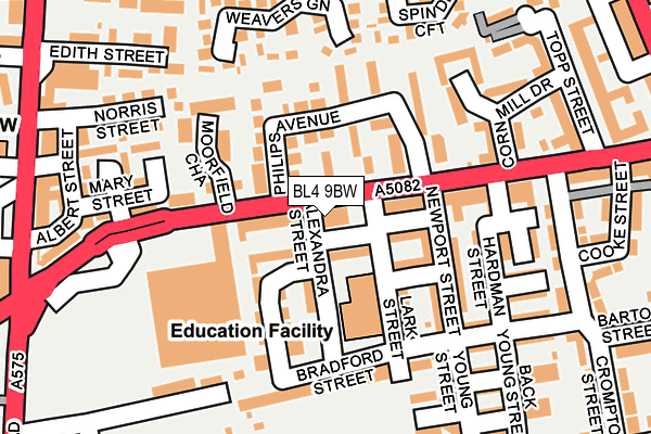 BL4 9BW map - OS OpenMap – Local (Ordnance Survey)