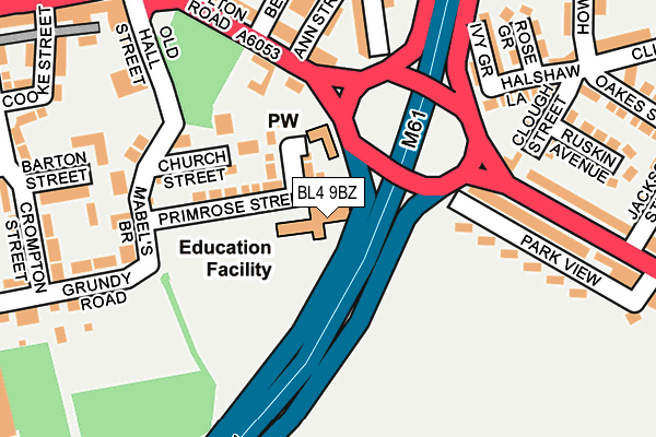 BL4 9BZ map - OS OpenMap – Local (Ordnance Survey)
