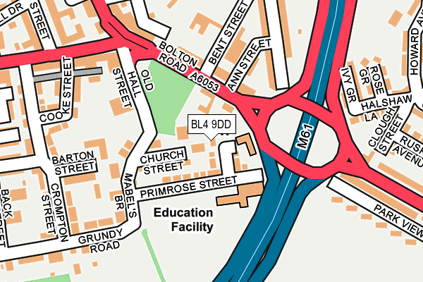 BL4 9DD map - OS OpenMap – Local (Ordnance Survey)