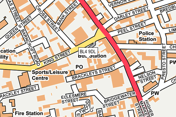 BL4 9DL map - OS OpenMap – Local (Ordnance Survey)