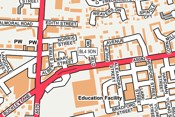 BL4 9DN map - OS OpenMap – Local (Ordnance Survey)