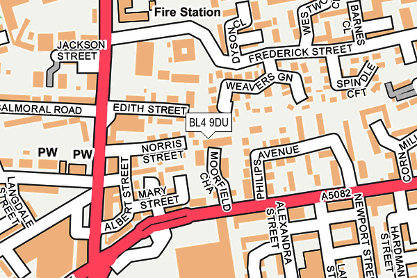 BL4 9DU map - OS OpenMap – Local (Ordnance Survey)