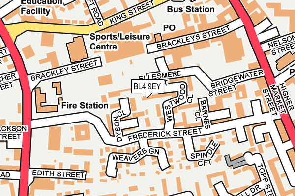 BL4 9EY map - OS OpenMap – Local (Ordnance Survey)