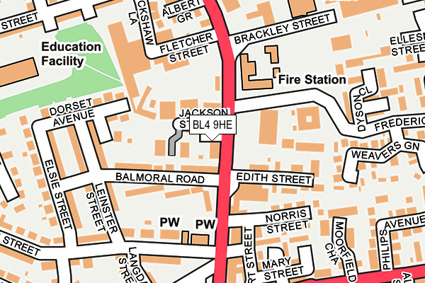 BL4 9HE map - OS OpenMap – Local (Ordnance Survey)