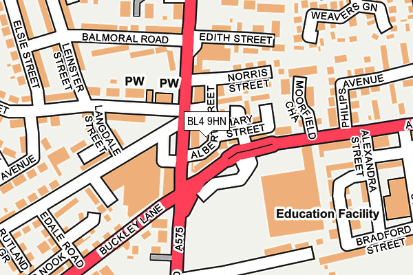 BL4 9HN map - OS OpenMap – Local (Ordnance Survey)