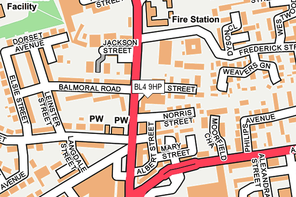 BL4 9HP map - OS OpenMap – Local (Ordnance Survey)