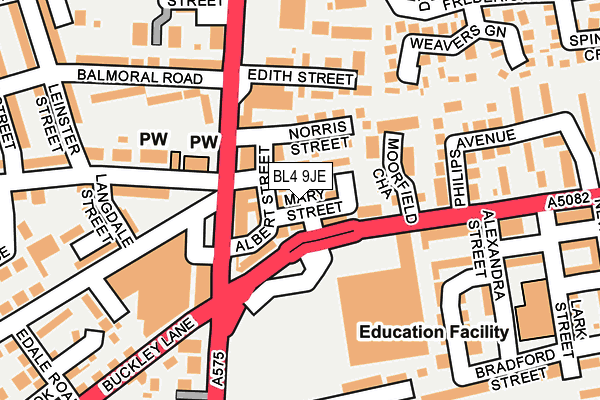 BL4 9JE map - OS OpenMap – Local (Ordnance Survey)