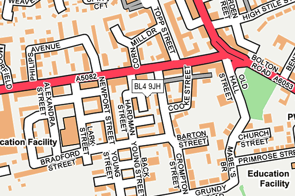 BL4 9JH map - OS OpenMap – Local (Ordnance Survey)