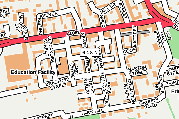 BL4 9JN map - OS OpenMap – Local (Ordnance Survey)