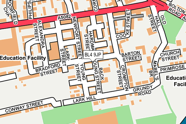BL4 9JP map - OS OpenMap – Local (Ordnance Survey)