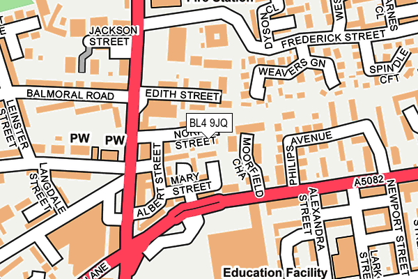 BL4 9JQ map - OS OpenMap – Local (Ordnance Survey)