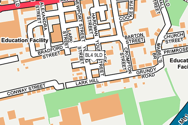 BL4 9LD map - OS OpenMap – Local (Ordnance Survey)