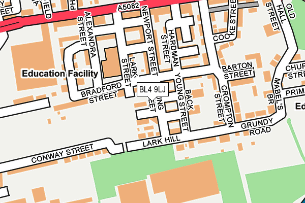 BL4 9LJ map - OS OpenMap – Local (Ordnance Survey)