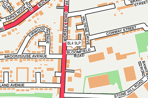 BL4 9LP map - OS OpenMap – Local (Ordnance Survey)