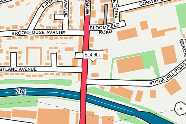 BL4 9LU map - OS OpenMap – Local (Ordnance Survey)