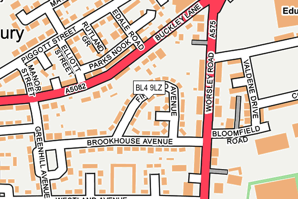 BL4 9LZ map - OS OpenMap – Local (Ordnance Survey)