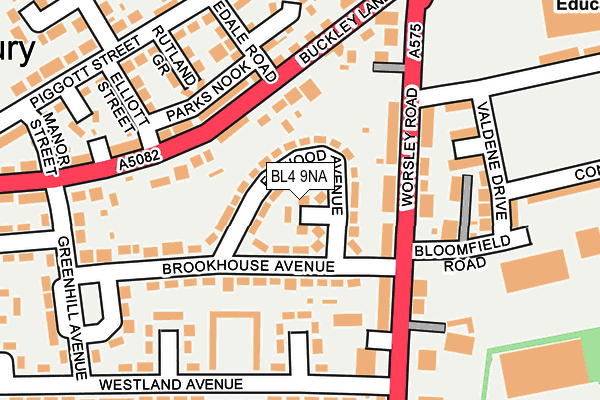 BL4 9NA map - OS OpenMap – Local (Ordnance Survey)
