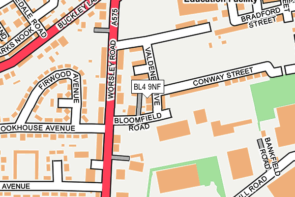 BL4 9NF map - OS OpenMap – Local (Ordnance Survey)