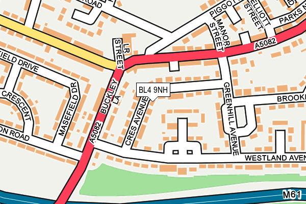 BL4 9NH map - OS OpenMap – Local (Ordnance Survey)