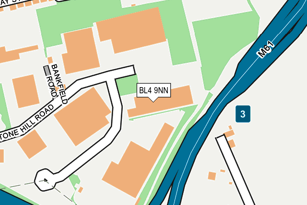 BL4 9NN map - OS OpenMap – Local (Ordnance Survey)