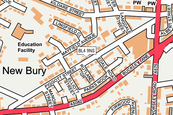 BL4 9NS map - OS OpenMap – Local (Ordnance Survey)