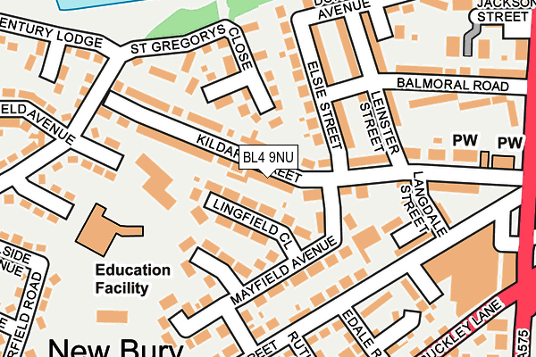 BL4 9NU map - OS OpenMap – Local (Ordnance Survey)