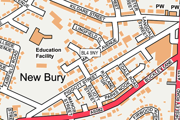 BL4 9NY map - OS OpenMap – Local (Ordnance Survey)