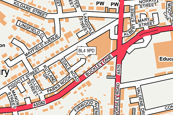 BL4 9PD map - OS OpenMap – Local (Ordnance Survey)