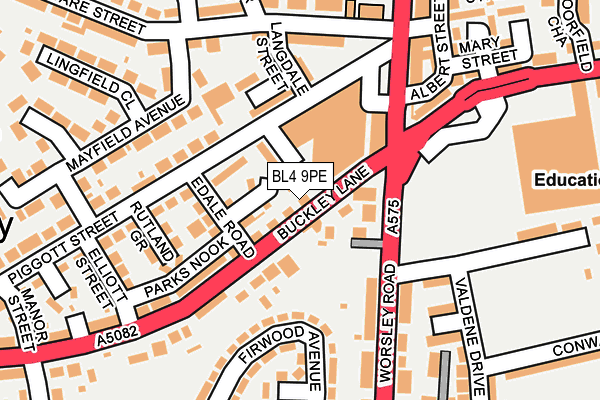 BL4 9PE map - OS OpenMap – Local (Ordnance Survey)