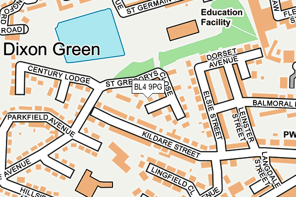 BL4 9PG map - OS OpenMap – Local (Ordnance Survey)