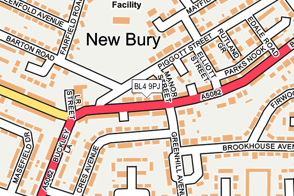 BL4 9PJ map - OS OpenMap – Local (Ordnance Survey)