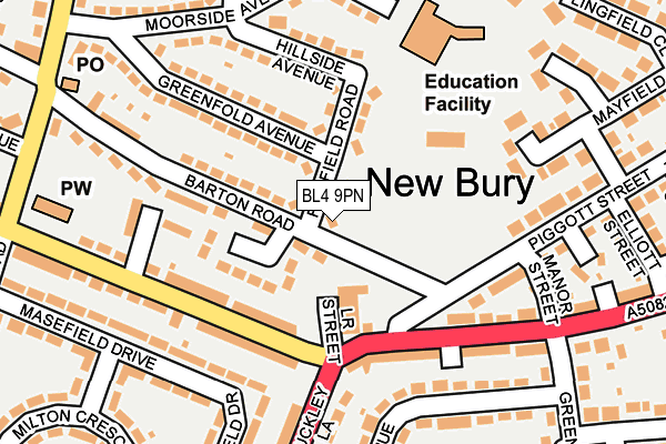 BL4 9PN map - OS OpenMap – Local (Ordnance Survey)