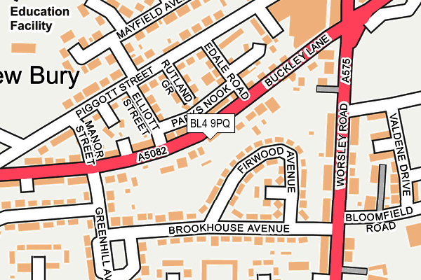 BL4 9PQ map - OS OpenMap – Local (Ordnance Survey)