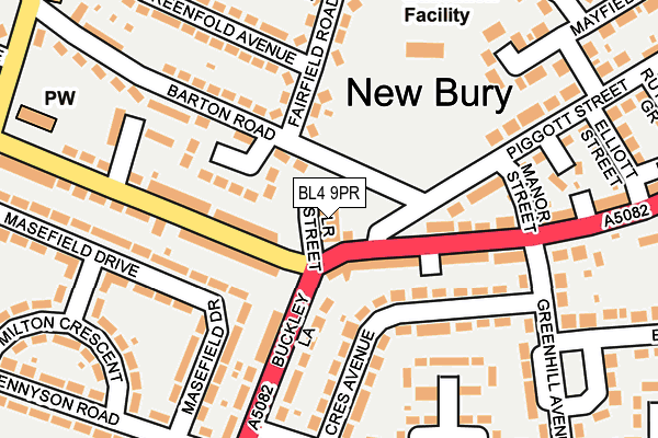 BL4 9PR map - OS OpenMap – Local (Ordnance Survey)