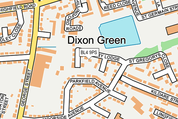 BL4 9PS map - OS OpenMap – Local (Ordnance Survey)