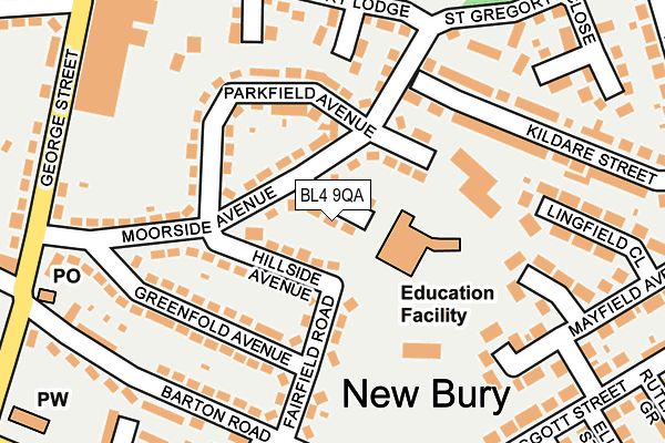 BL4 9QA map - OS OpenMap – Local (Ordnance Survey)