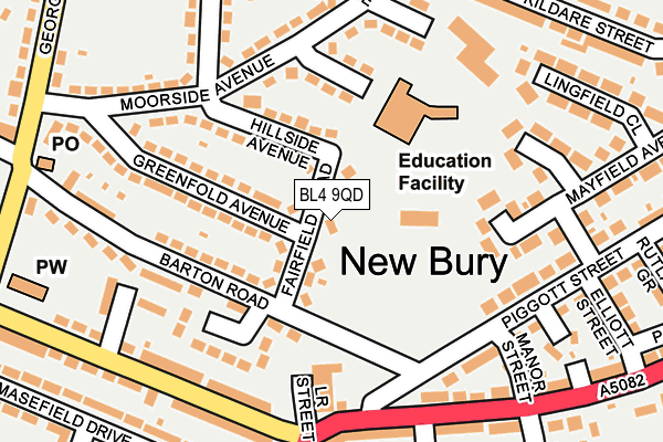 BL4 9QD map - OS OpenMap – Local (Ordnance Survey)