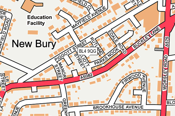 BL4 9QG map - OS OpenMap – Local (Ordnance Survey)