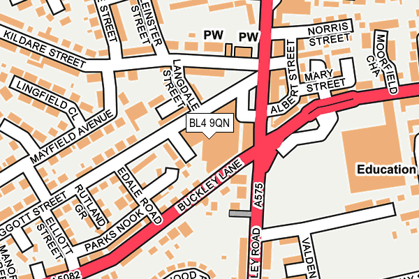 BL4 9QN map - OS OpenMap – Local (Ordnance Survey)