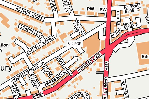 BL4 9QP map - OS OpenMap – Local (Ordnance Survey)