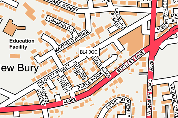 BL4 9QQ map - OS OpenMap – Local (Ordnance Survey)