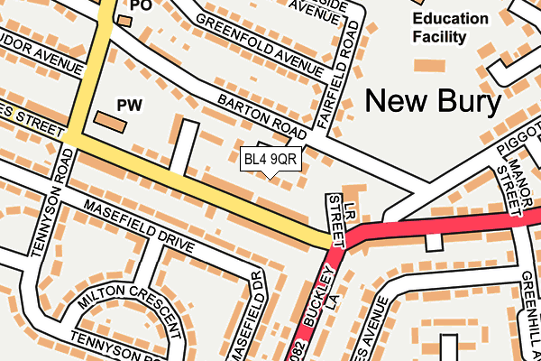 BL4 9QR map - OS OpenMap – Local (Ordnance Survey)