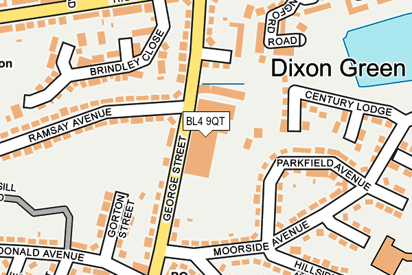 BL4 9QT map - OS OpenMap – Local (Ordnance Survey)