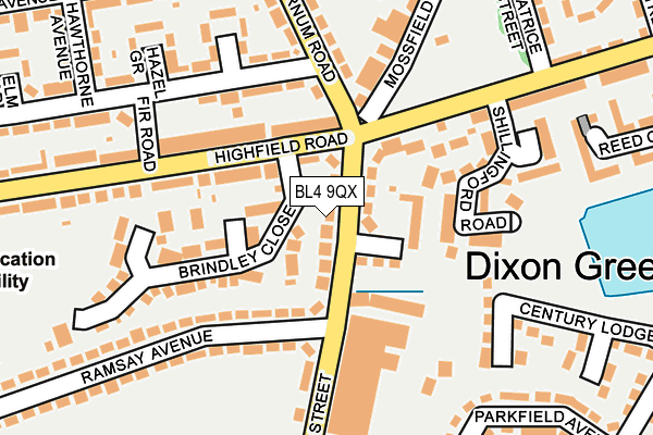 BL4 9QX map - OS OpenMap – Local (Ordnance Survey)