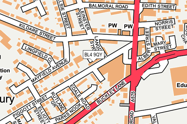 BL4 9QY map - OS OpenMap – Local (Ordnance Survey)