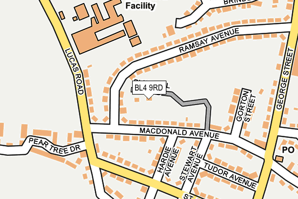 BL4 9RD map - OS OpenMap – Local (Ordnance Survey)